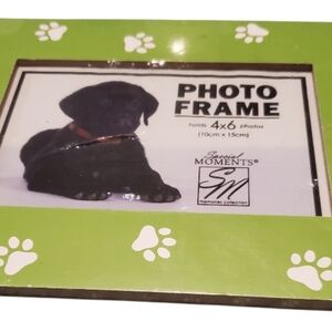 Special Moments Lime Green Dog Paw Photo Frame